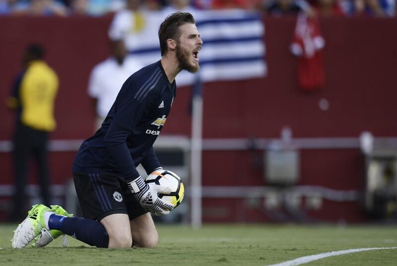 With six saves against Barcelona, David de Gea showed he is one of the few world-class performers at Old Trafford. Brendan Smialowski / AFP