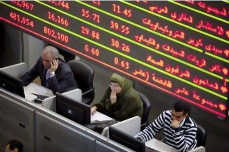 Companies in the Middle East and North Africa covered by Egyptian investment bank EFG-Hermes are expected to record 12.7 per cent year-on-year profit growth in the second quarter. Photographer: Shawn Baldwin/Bloomberg 