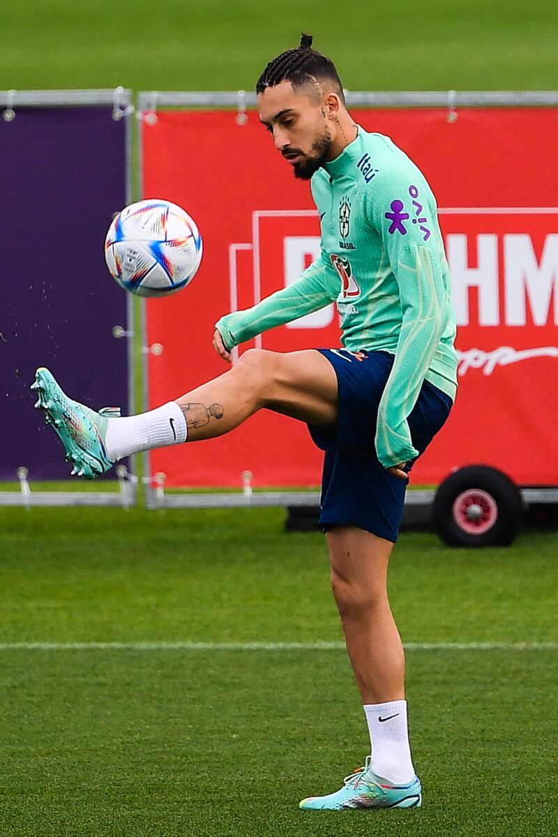 Defender Alex Telles at training. AFP