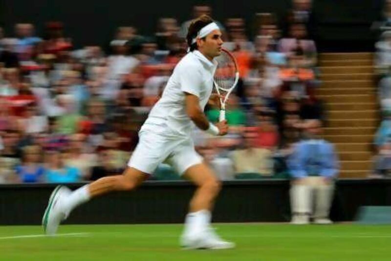 Roger Federer has reached 33 consecutive grand slam quarter-finals. Leon Neal / AFP