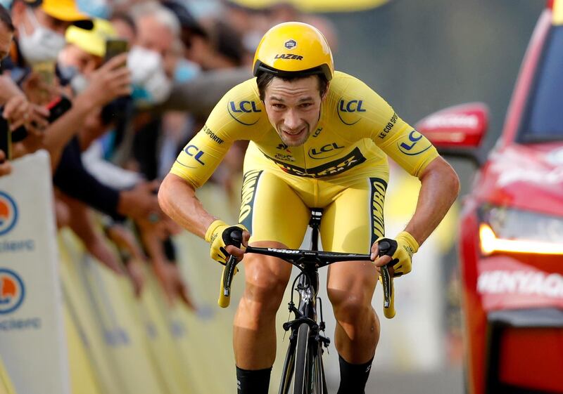 Jumbo-Visma's Primoz Roglic during Stage 20. EPA