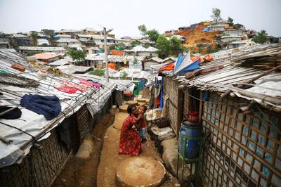 FILE PHOTO: Rohingya children are seen at a refugee camp in Cox's Bazar, Bangladesh, March 7, 2019. REUTERS/Mohammad Ponir Hossain/File Photo