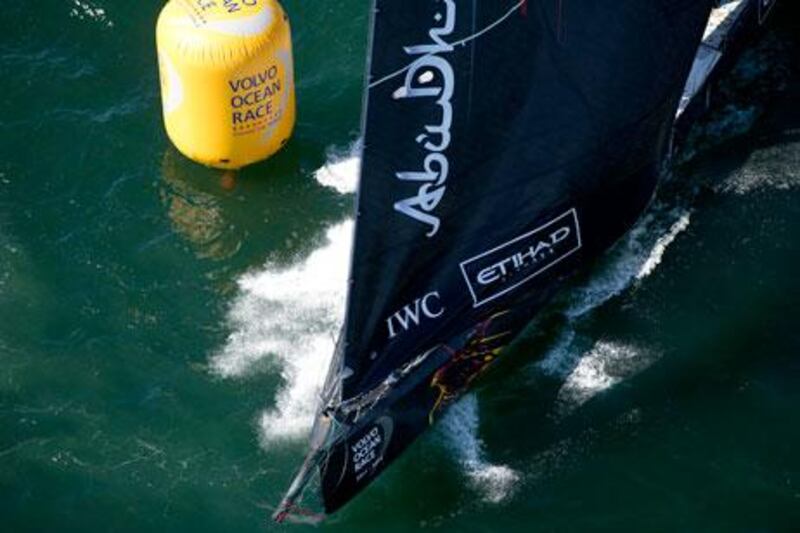 Abu Dhabi Ocean Racing Team prepare for Leg 2 of the Volvo Ocean Race, which starts on Sunday.