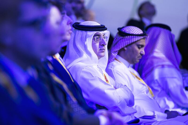 Delegates at the opening session of Global Aerospace Summit 2016. Reem Mohammed / The National