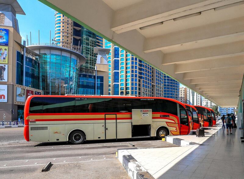 Abu Dhabi, U.A.E. .  December 25, 2018.  
Abub Dhabi Central Bus Station on Sultan Bin Zayed the First. Street.
Victor Besa / The National.
Section:  NA
Reporter: