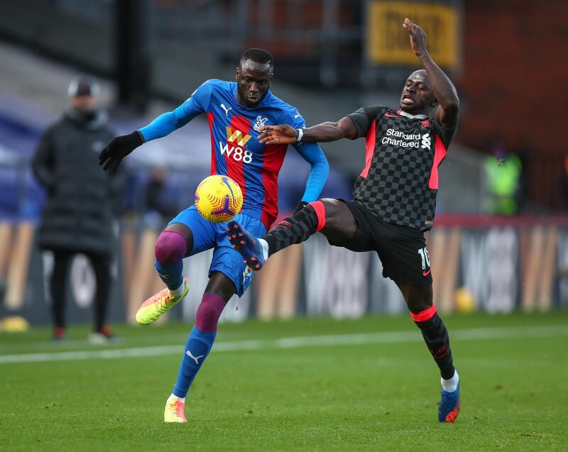 Cheikhou Kouyate - 4. The Senegal midfielder looks uncomfortable in defence and his lack of mobility was exposed by the opposition’s front three. Withdrawn after 63 minutes when Tomkins bolstered the back line. EPA