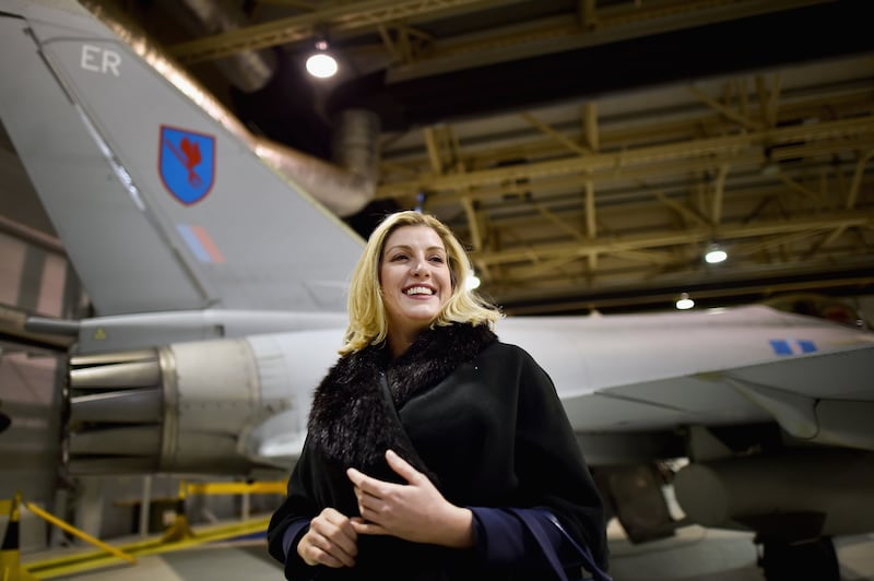 She visits RAF Lossiemouth in Scotland in 2015. Getty Images