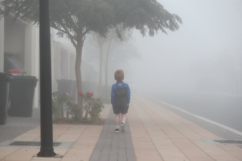 Residents and tourists across the UAE woke up to heavy fog on Thursday, March 3. All photos: Chris Whiteoak / The National