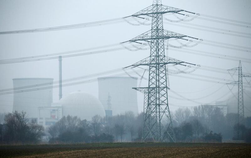 FILE PHOTO: General view of the nuclear power plant in Biblis near Frankfurt, Germany March 15, 2016.   REUTERS/Ralph Orlowski/File Photo