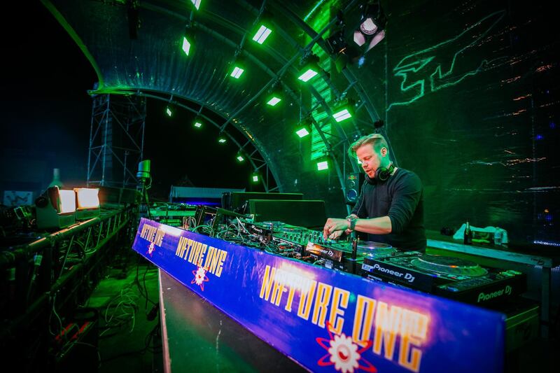 KASTELLAUN, GERMANY - AUGUST 06:  DJ Ferry Corsten performs at the 'Nature One' massive rave, held at the former US rocket base Pydna on August 6, 2017 in Kastellaun, Germany.  (Photo by Thomas Niedermueller/Getty Images)