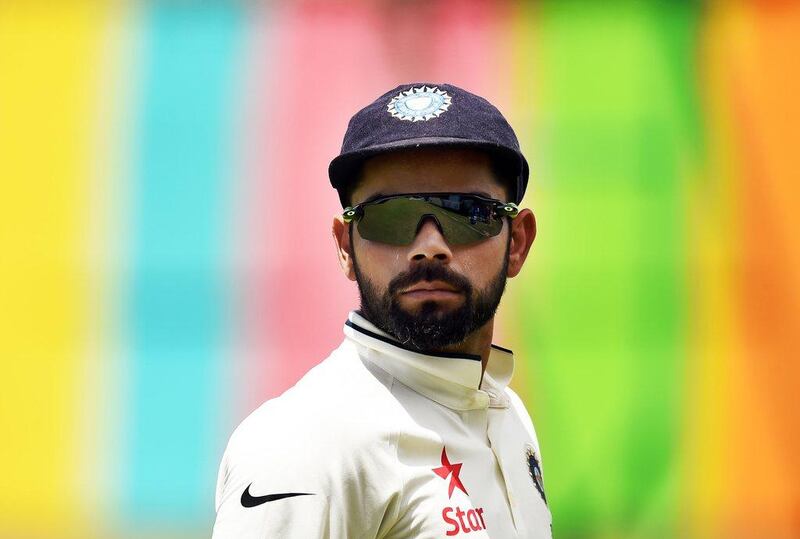 Virat Kohli shown in July during a tour match against a West Indies select squad in Saint Kitts. Jewel Samad / AFP 