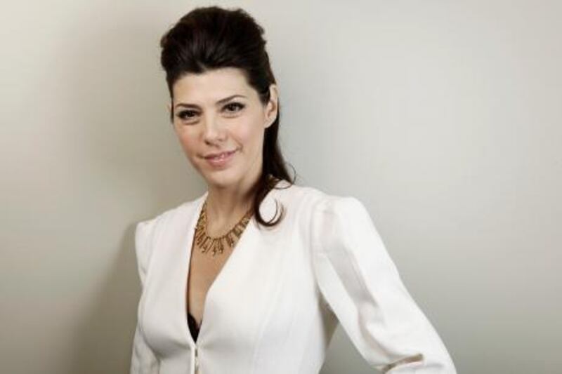 Actress Marisa Tomei poses for a portrait in West Hollywood, Calif. on Friday, Dec. 12, 2008.  Tomei received a Golden Globe nomination, Best Performance by an Actress In A Supporting Role in a Motion Picture, for her work in the movie "The Wrestler".  (AP Photo/Matt Sayles)