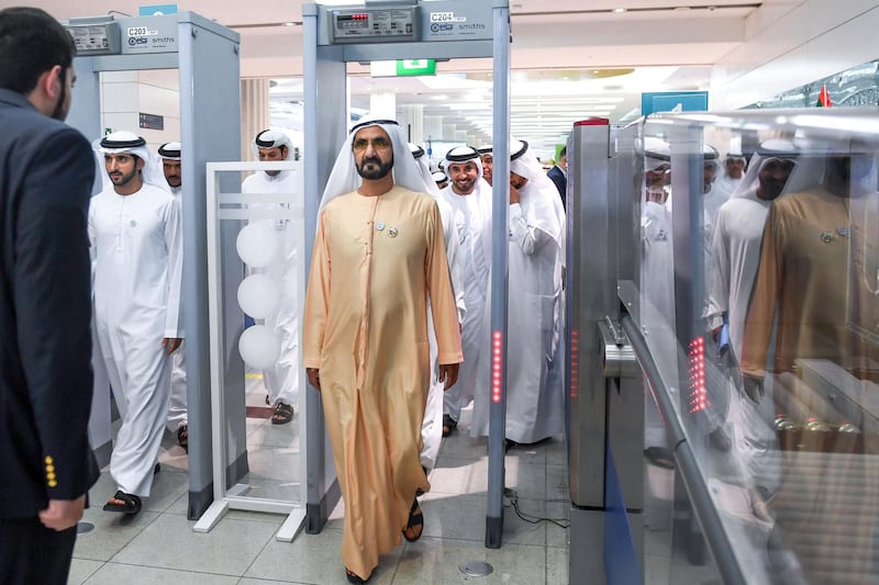 
Mohammed bin Rashid reviews the progress of Dubai International Airport facilities and reassures travelers. WAM