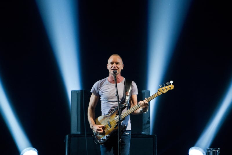 Sting performs at the Roseland Ballroom on November 8, 2011 in New York City. Getty Images via AFP