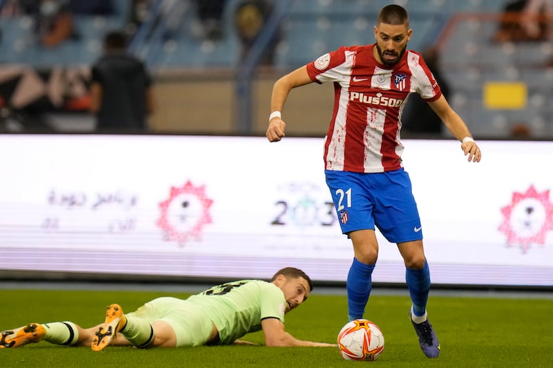 =5) Yannick Carrasco Atletico Madrid) Five assists in 20 games. AP