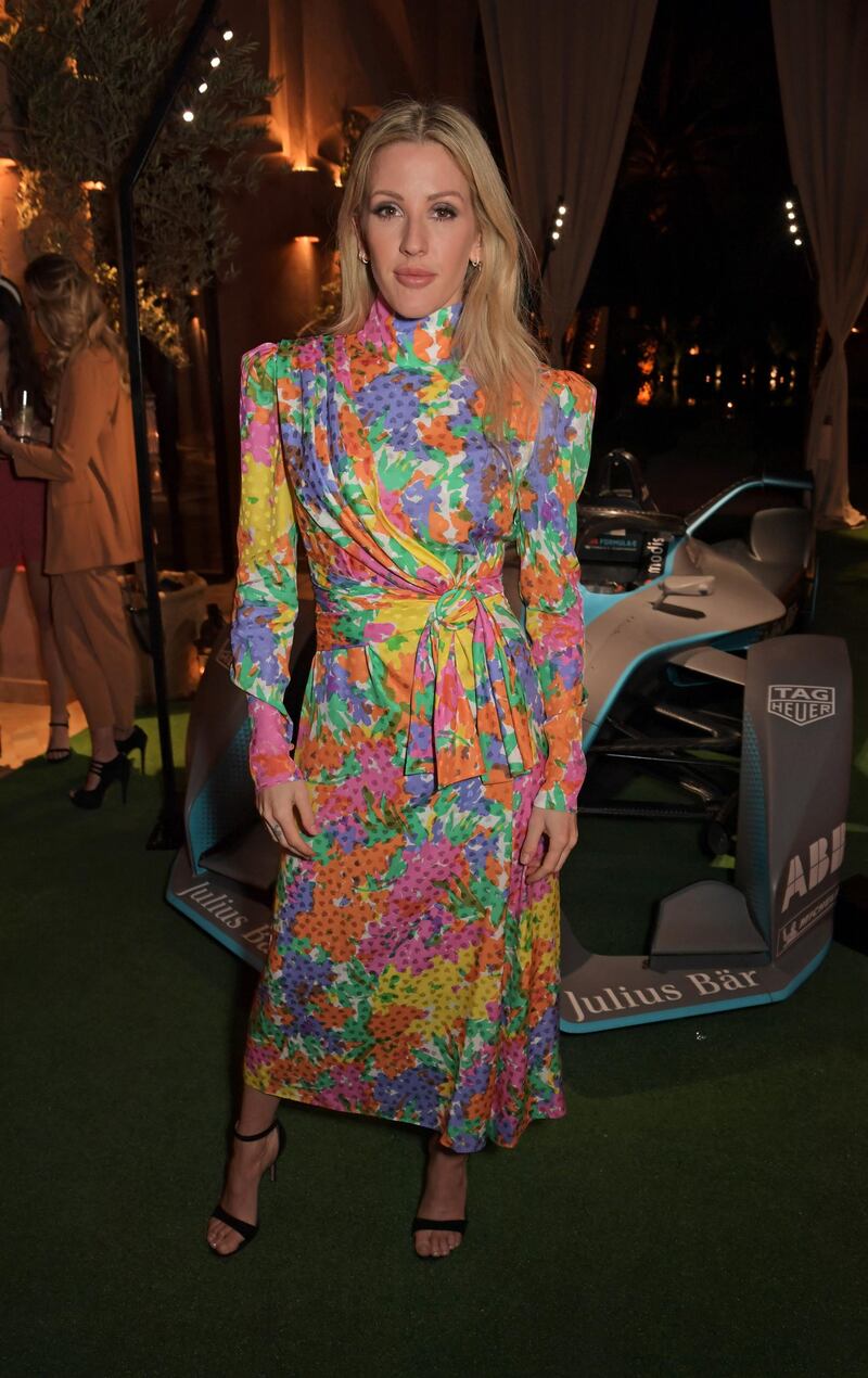 MARRAKESH, MOROCCO - FEBRUARY 29:  Ellie Goulding attends The ABB FIA Formula E Mad Hatters Moroccan Tea Party in celebration of the 2020 Marrakesh E-Prix at the Hotel Amanjena on February 29, 2020 in Marrakesh, Morocco.  (Photo by David M. Benett/Dave Benett/Getty Images for Formula E)