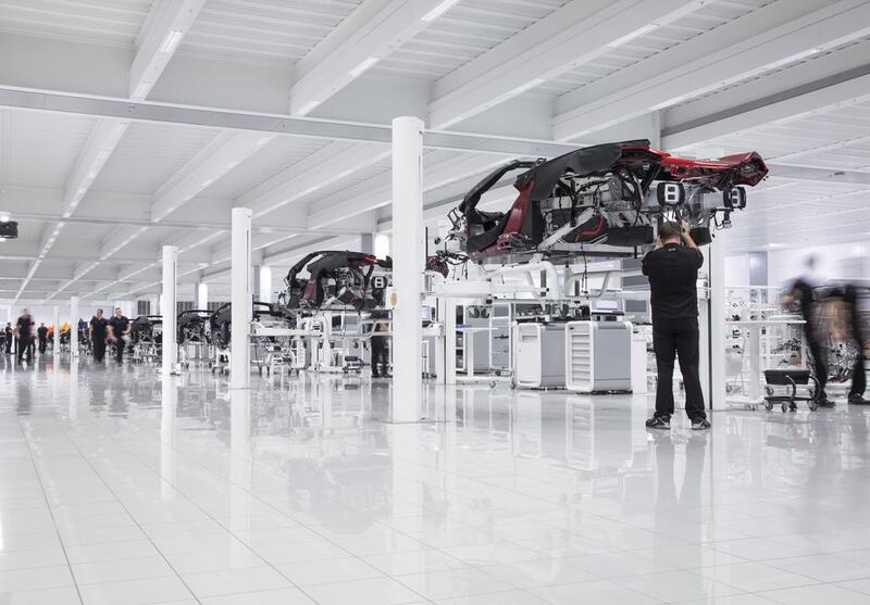 Each McLaren receives personal attention from the highly-skilled production engineeers. Courtesy: McLaren