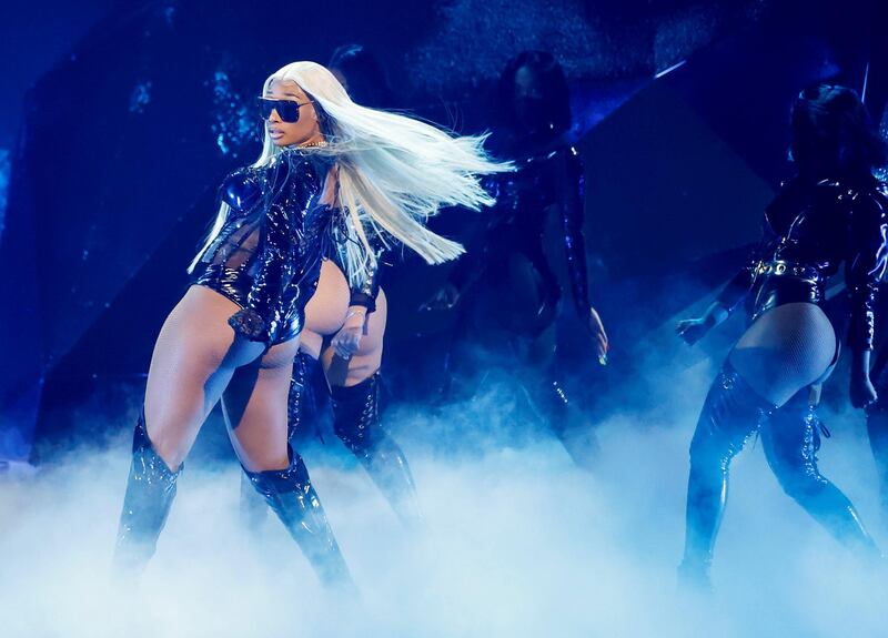 Megan Thee Stallion performs during the BET Awards. Reuters