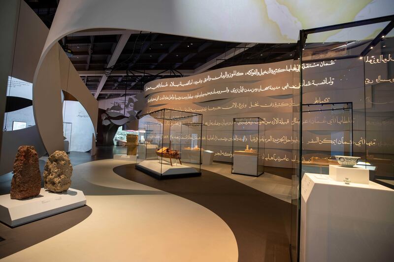 The Oman Across Ages Museum's history gallery features a timeline starting from the geology and the formation of the Gulf state. All photos: Oman Across Ages Museum