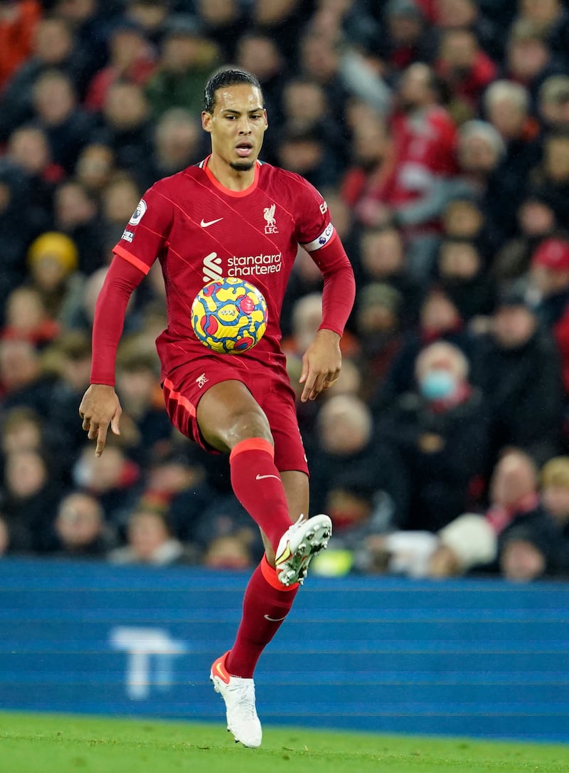 Virgil van Dijk – 7. The Dutchman produced a superb sliding challenge to deny Aubameyang in the box. It was the highlight of a commanding outing. AP Photo