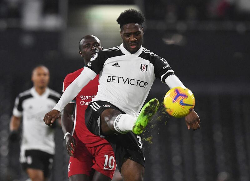 Ola Aina - 6: The Nigerian distributed the ball well and was more secure defensively than usual. Given a few worrying moments by Mane late on. Reuters