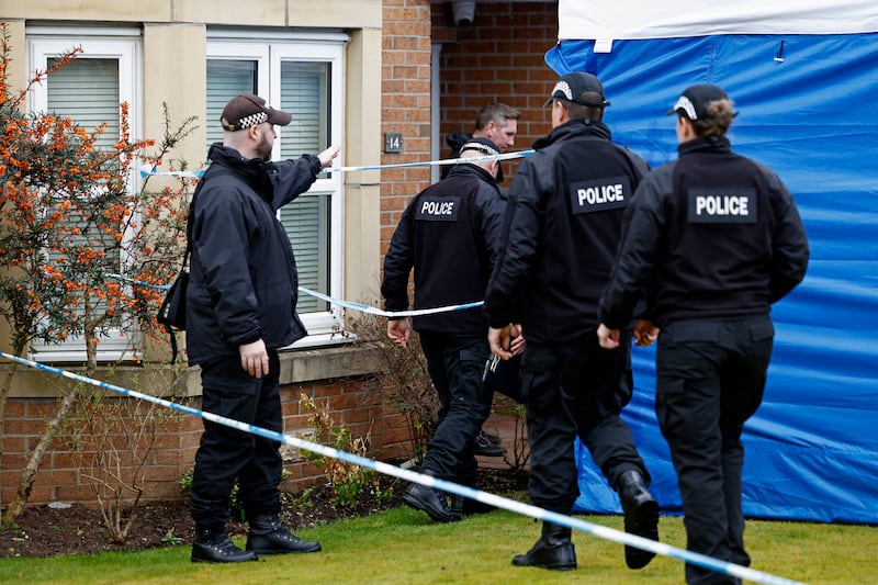 Officers are carrying out searches at several addresses as part of the investigation, including the couple's home in Glasgow and the SNP party's headquarters in Edinburgh. Getty