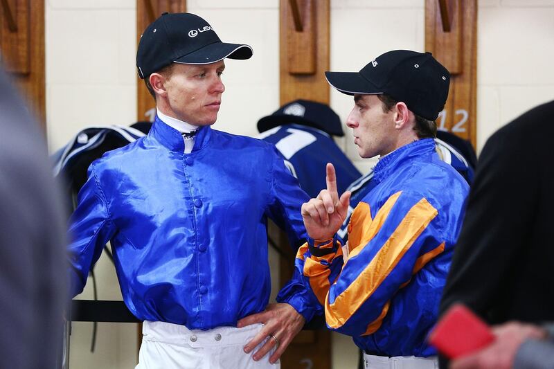 Jockey Kerrin McEvoy before race 7 the Lexus Melbourne Cup. Getty Images