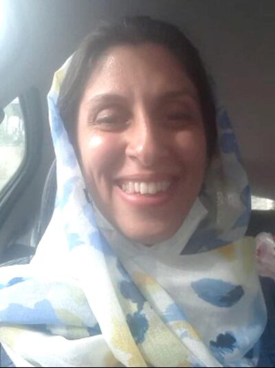 Nazanin on FaceTime to her husband, Richard Ratcliffe. Free Nazanin Campaign