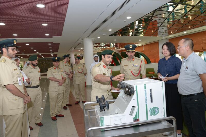 The Smart Controller device is launched in Dubai on Sunday. Dubai Police
