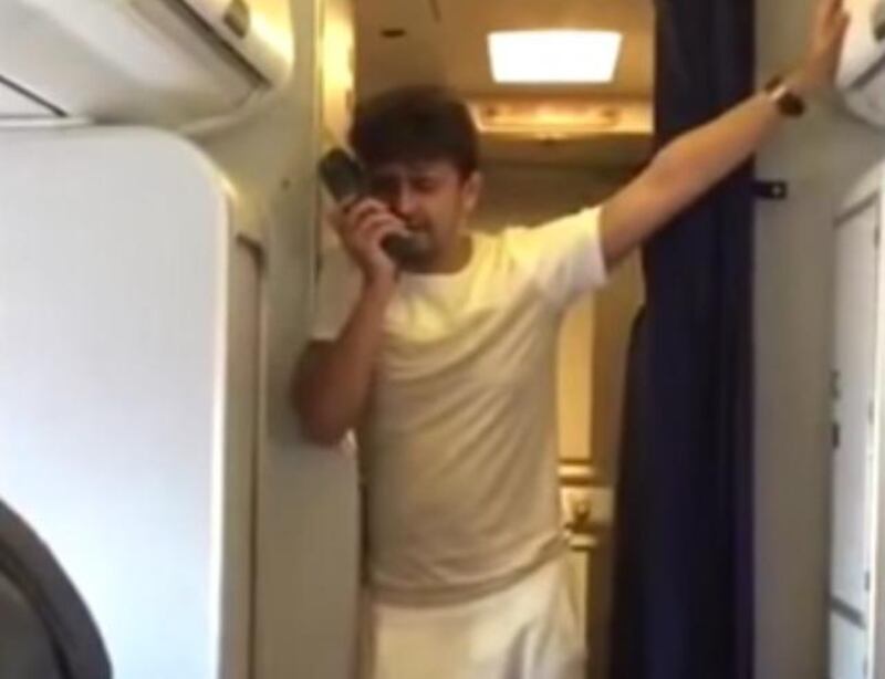 The temporary suspension of the crew comes after a video showing singer Sonu Nigam’s impromptu performance last month went viral. YouTube grab