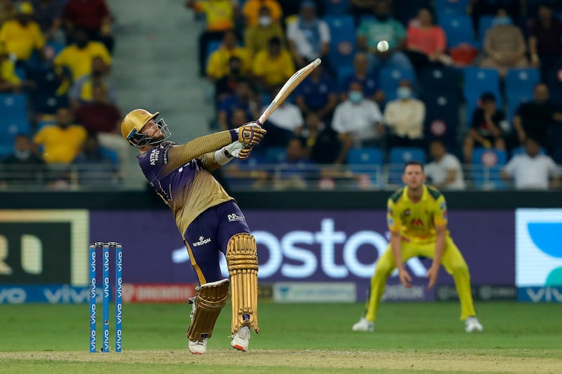 Lockie Ferguson of Kolkata Knight Riders during the final.