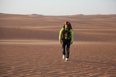 Max Calderan, 52, walked 1,100 km to cross the Empty Quarter in 16 days. Courtesy Empty Quarter Studios