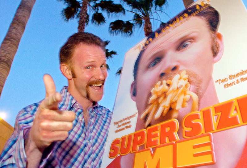 Morgan Spurlock lived on McDonald’s food for a month for his 2004 documentary Super Size Me. AP