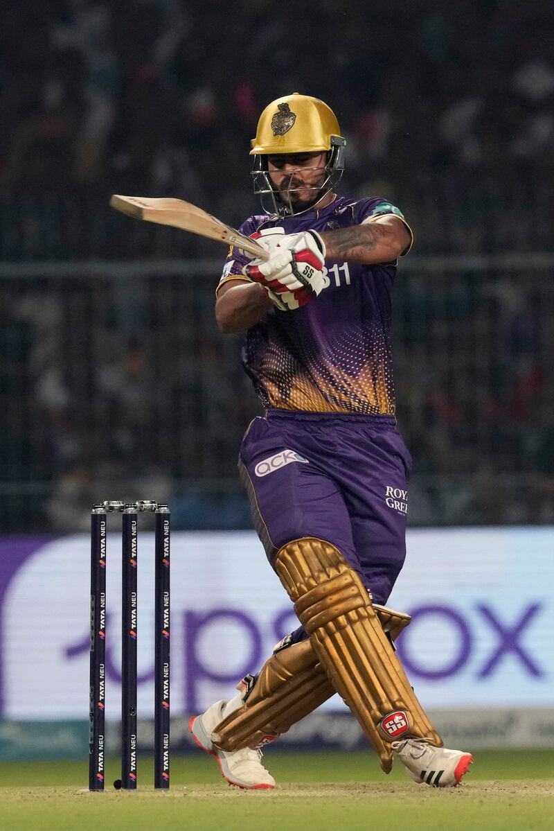 Kolkata Knight Riders captain Nitish Rana top-scored for his team with 75. AP