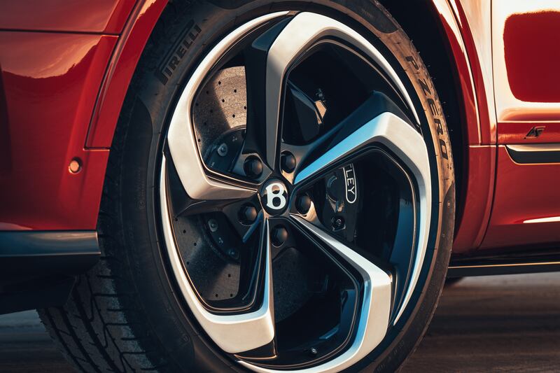 The Bentayga S's new 22-inch wheels.