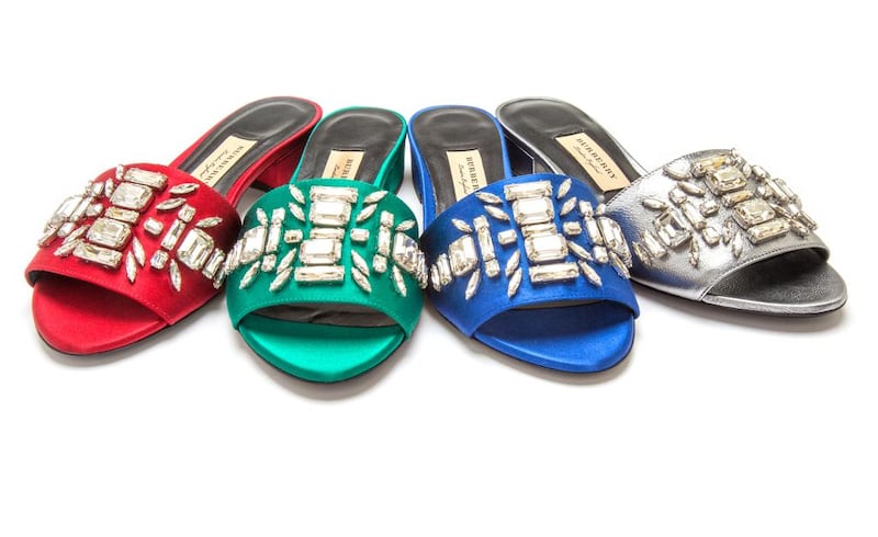 Women’s sandals by Burberry, exclusively for Level Shoes. Courtesy Level Shoes