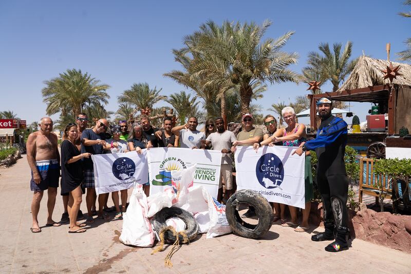 Diving centres in Sharm El Sheikh are helping to rejuvenate the Red Sea’s ecosystem with clean-up initiatives. All photos: Mahmoud Nasr / The National
