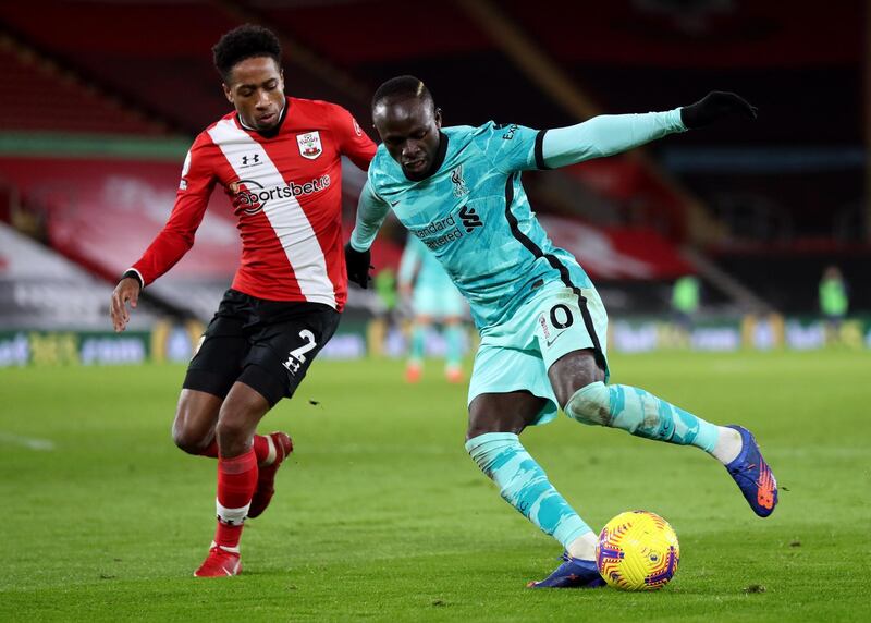 Kyle Walker-Peters - 7. The 23-year-old was involved in a number of last-ditch clearances and held his own in the battle with Mane. He was a touch fortunate not to concede a penalty after tangling with the Senegalese. Reuters