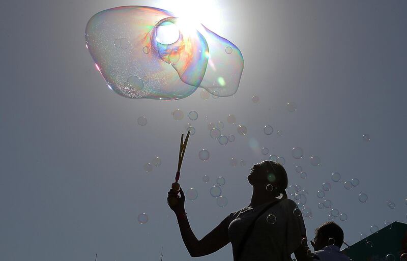 ABU DHABI , UNITED ARAB EMIRATES ,  November 9 , 2018 :- People enjoying during the Taste of Abu Dhabi held at Du Arena on Yas Island in Abu Dhabi.  ( Pawan Singh / The National )  For News/Online/Instagram