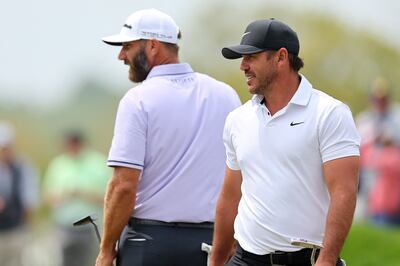 Dustin Johnson and Brooks Koepka both left the PGA Tour for LIV Golf. AFP