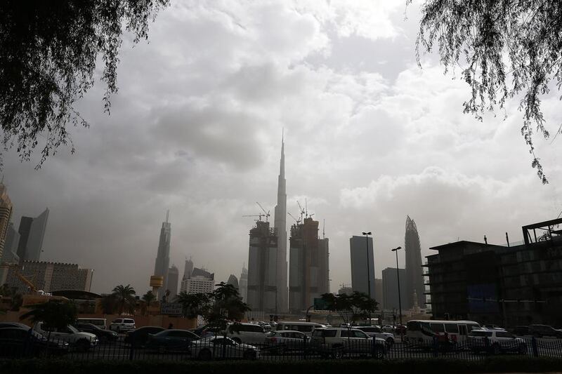 Parts of the UAE could see rain today. Pawan Singh / The National