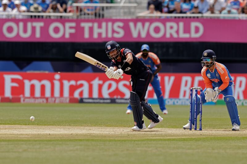 Nitish Kumar top-scored for the USA with 27 off 23 balls. AP