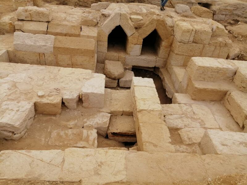 According to Adel Okasha, an antiquities official, the funerary complex’s floor was made of limestone and decorated with coloured tiles