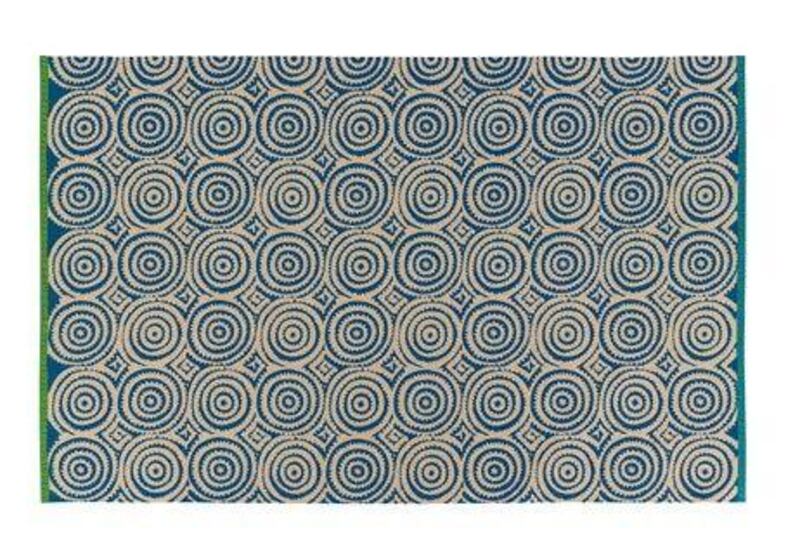 Corales cobalt rug. Courtesy of Designers Guild