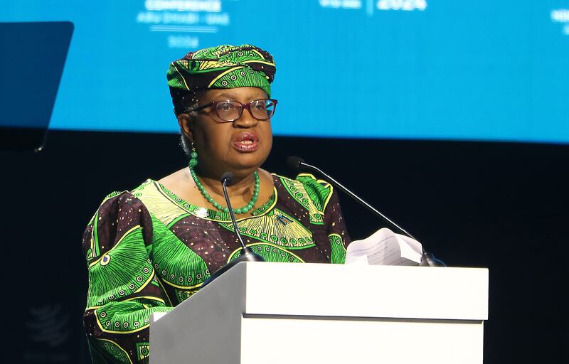 Ngozi Okonjo-Iweala, the WTO's director general, said the biennial meeting involving more than 160 countries resulted in 'very good decisions'. Pawan Singh / The National