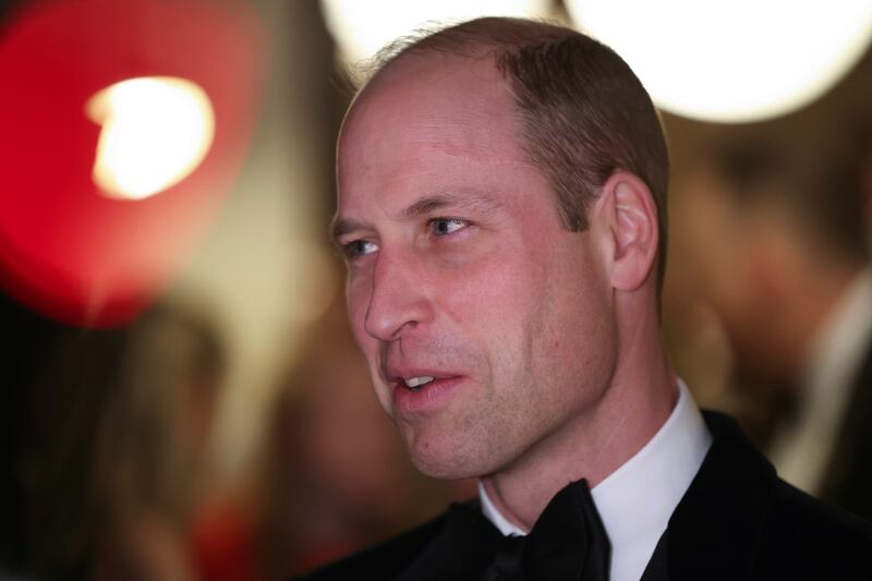 Prince William at the dinner at the OWO in central London. AP