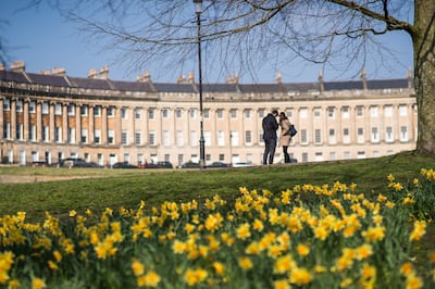 The Royal Crescent in Spring. Photo: Visit Bath