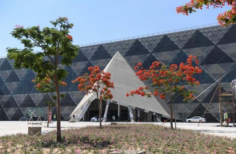 A checkout tour to finalize the museum show at the Grand Egyptian Museum. Courtesy Egypt's Ministry of Tourism and Antiquities