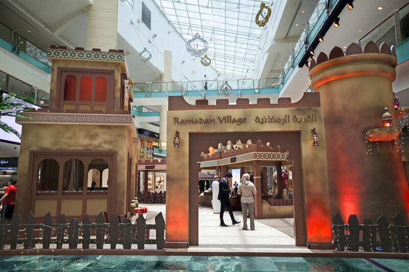 Shopping malls in the UAE are extending malls hours throughout Ramadan. Mona Al Marzooqi / The National