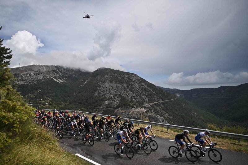 The peloton during Stage 3 of the Tour de France. AFP